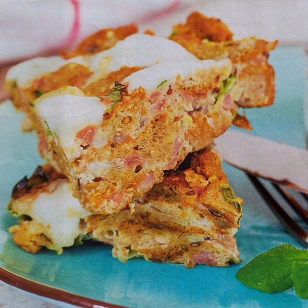 Fritata s Originalnim proteinskim večernjim kruhom